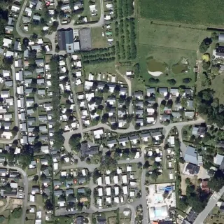 Luftbild von Les Embruns