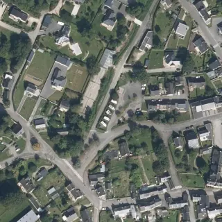 Luftbild von Aire communale camping-car Malansac