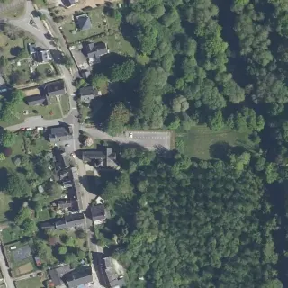 Luftbild von Parkplatz