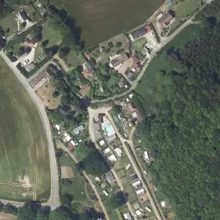 Vista aerea di Camping Le Bois Jahan