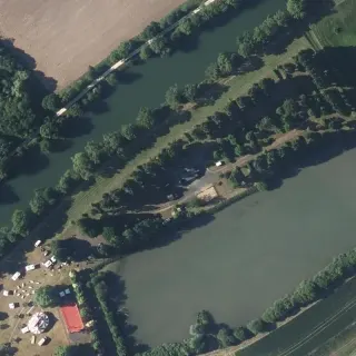 Aerial view of Service station