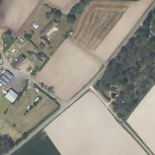 Vue aérienne de Camping La Charpenterie