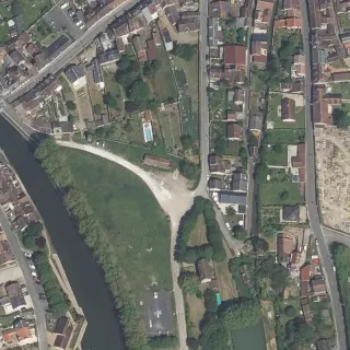 Aerial view of Chatillon-Coligny dump station