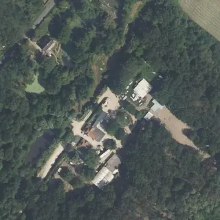 Aerial view of Sologne Autruches