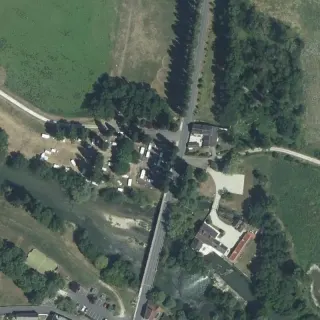Aerial view of Service station