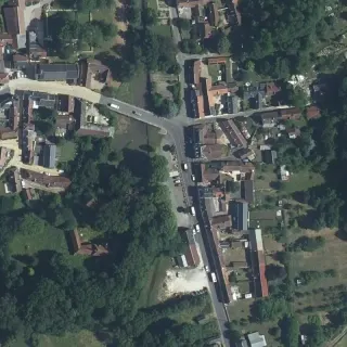 Aerial view of Service station