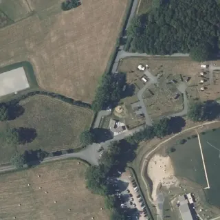 Vista aerea di Camper service
