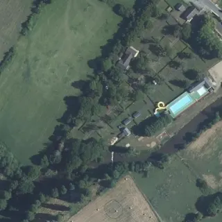 Aerial view of Le Pré aux Moines