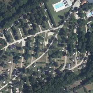 Luftbild von Camping Huttopia Les Châteaux
