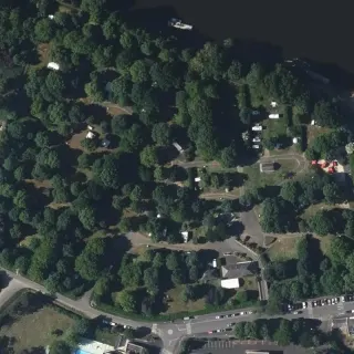 Luftbild von Camping intercommunal de l’île Auger