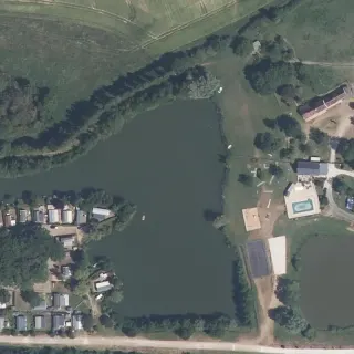 Aerial view of Camping les 2 étangs
