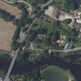 Vue aérienne de Camping de la Quintaine