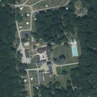 Vue aérienne de Camping de Beauregard