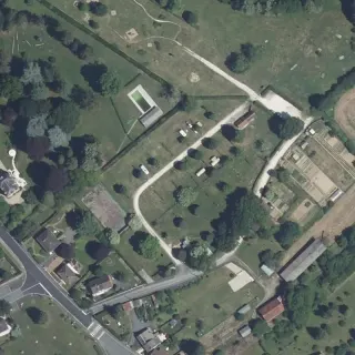 Vue aérienne de Camping La Potinière