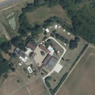 Vue aérienne de Camping de la Touche