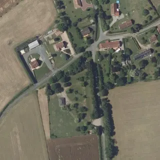 Aerial view of Camping de Saint-Chartier