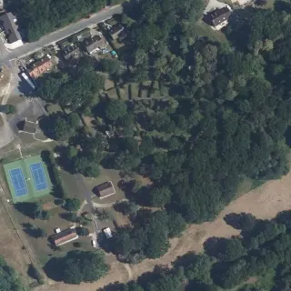 Aerial view of Camping de la Varenne
