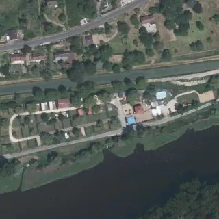Aerial view of Camping l'Entre-Deux