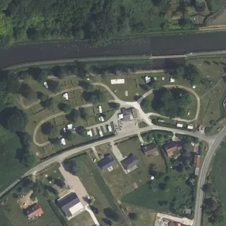 Luftbild von Camping municipal de la Trézée