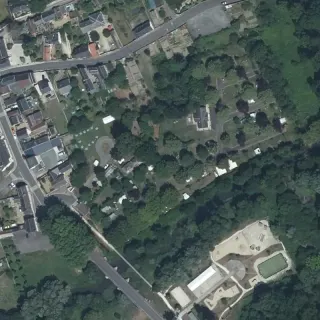 Luftbild von Camping des Pâtis