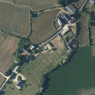 Aerial view of Domaine de la Dozonnerie