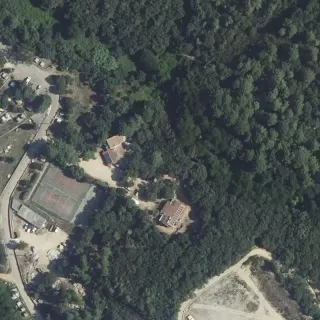Vue aérienne de Gite d'Étape La Tonnelle