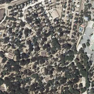 Aerial view of Camping Le Bodri