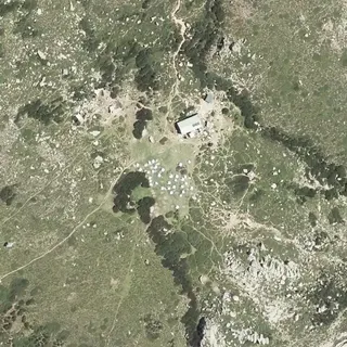 Vista aerea di Bivouac de Prati