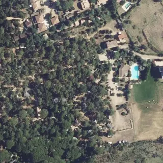 Luftbild von Camping Arutoli