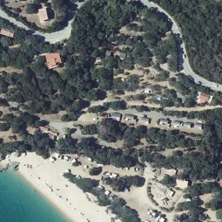 Aerial view of Chez Antoine