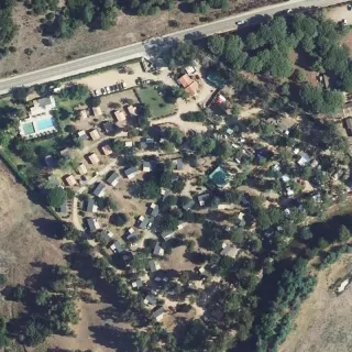 Luftbild von Camping L'Oso