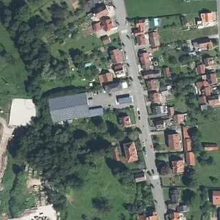 Vista aerea di Aire de Services Lembach