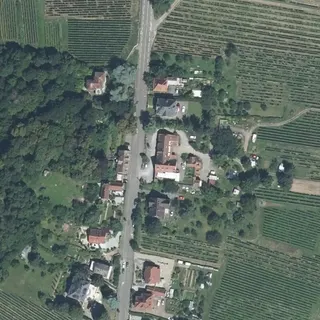 Flygbild över Aire de Stationement Barr (Domain Bachert)