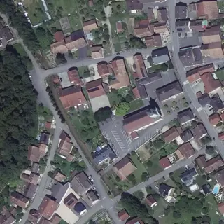 Flygbild över Aire d'Accueil de Camping-Cars Oltingue