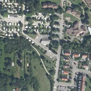 Flygbild över Aire de Services pour Camping-Cars Obernai Euro Relais (Camping Le Vallon de l'Ehn)