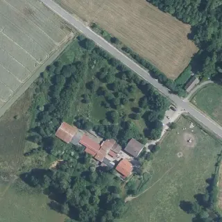 Vue aérienne de Motorhotel La Mouche