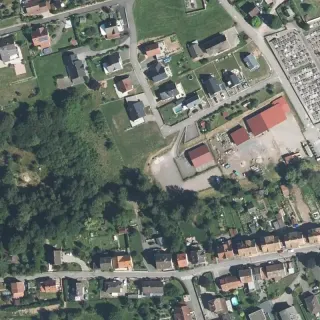 Vue aérienne de Aire de service