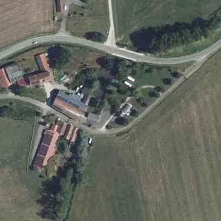 Aerial view of Le Moulin des Moines