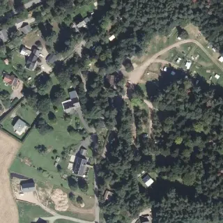 Aerial view of Service station