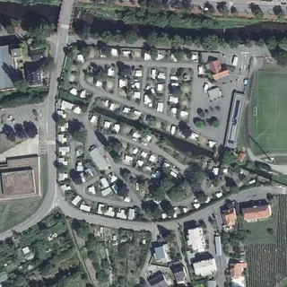 Luftbild von Camping le Médiéval