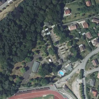 Luftbild von Camping Épinal Parc Du Château