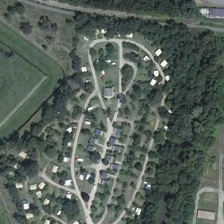 Luftbild von Camping Vauban