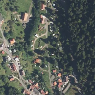 Vue aérienne de Les Huttes