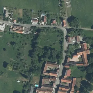 Luftbild von ferme Michel