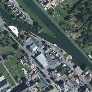 Luftbild von Parking Halte Fluviale