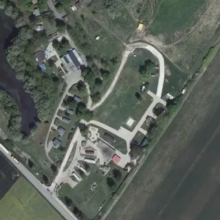 Vue aérienne de Camping Sur La Route Du Der
