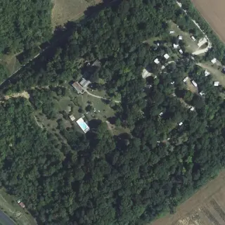Vue aérienne de Espace naturiste Le Cardinal
