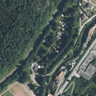 Luftbild von Camping Au Bord de Bruche