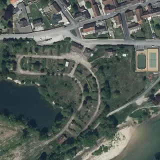 Aerial view of La Vallée de la Seine