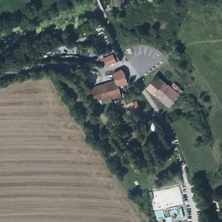 Aerial view of Camping Les Bouleaux